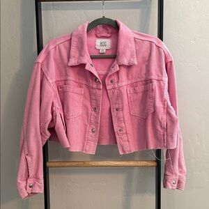 BDG Pink Corduroy Jean Jacket